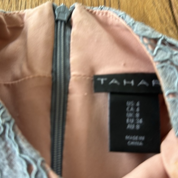 HIGH NECK LACE PENCIL DRESS - Picture 2 of 9